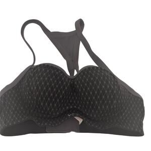 Victoria's Secret VSX Sport Black & Grey Halter Sports Bra Size 32B